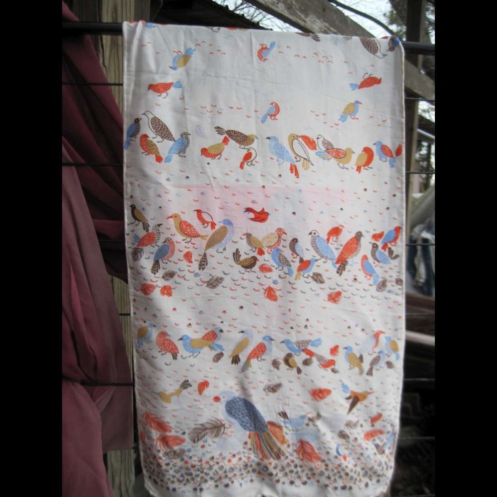 Echo 100% Silk ? Pheasant Birds Harvest Colors Themed Scarf Shawl Handkerchief - Picture 6 of 12